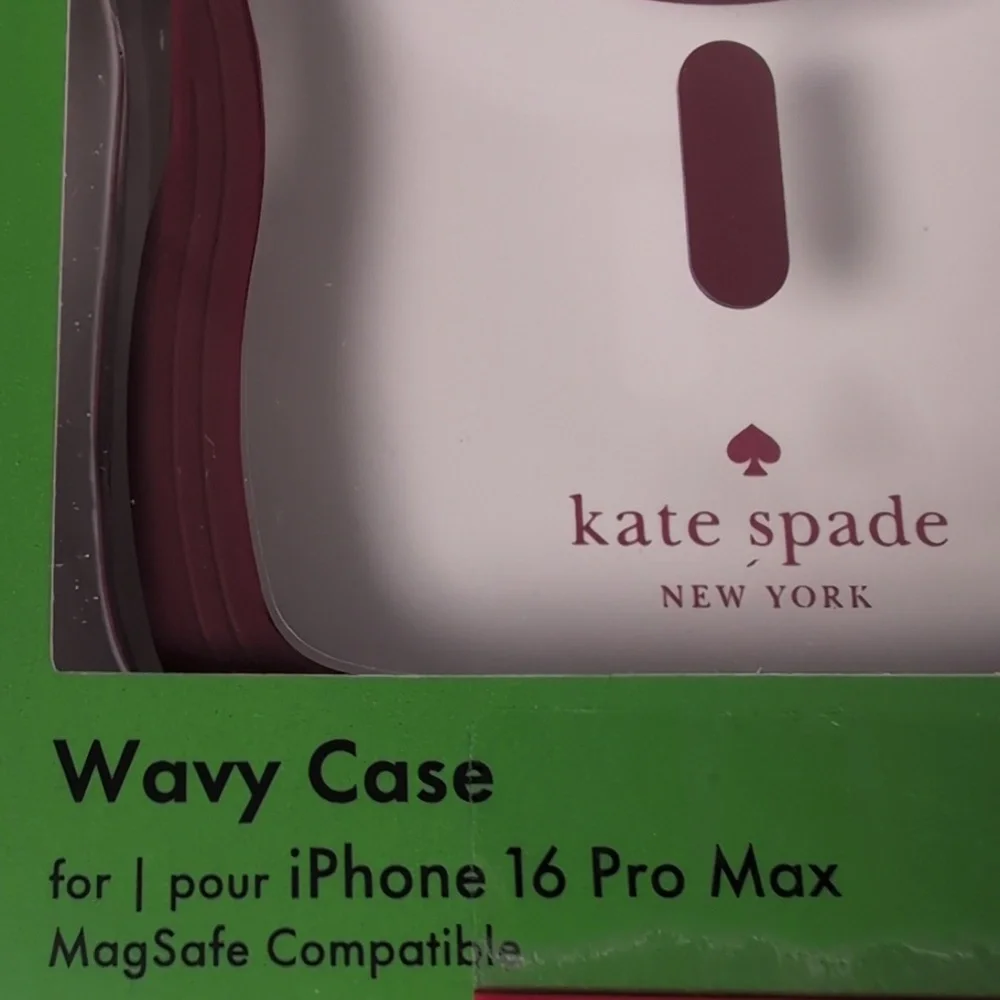Kate Spade Brown/Clear Wavy iPhone 16 Pro Max Case